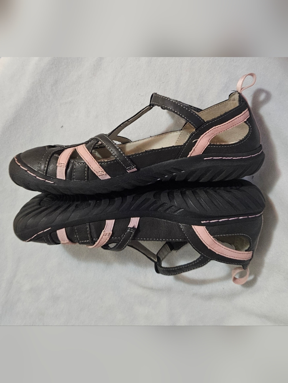 JBU Sport Hiking Sandals EUC size 8. Black&Pink